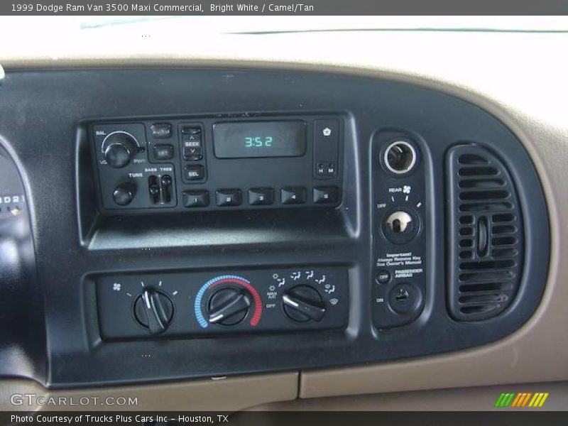 Bright White / Camel/Tan 1999 Dodge Ram Van 3500 Maxi Commercial