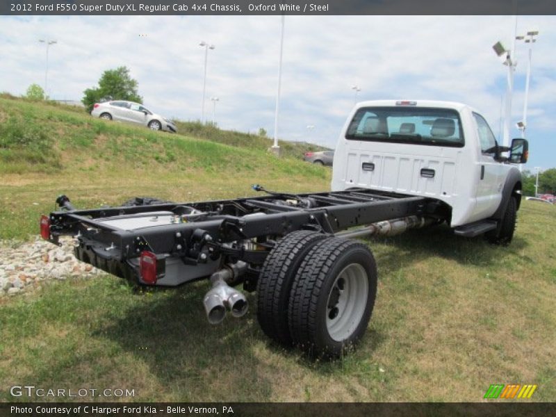 Oxford White / Steel 2012 Ford F550 Super Duty XL Regular Cab 4x4 Chassis
