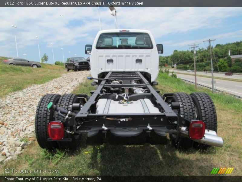 Oxford White / Steel 2012 Ford F550 Super Duty XL Regular Cab 4x4 Chassis