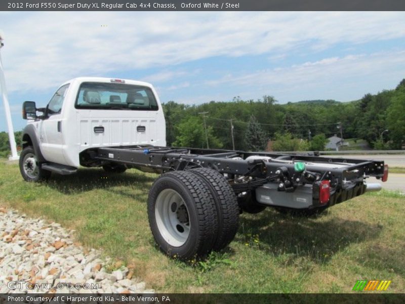 Oxford White / Steel 2012 Ford F550 Super Duty XL Regular Cab 4x4 Chassis
