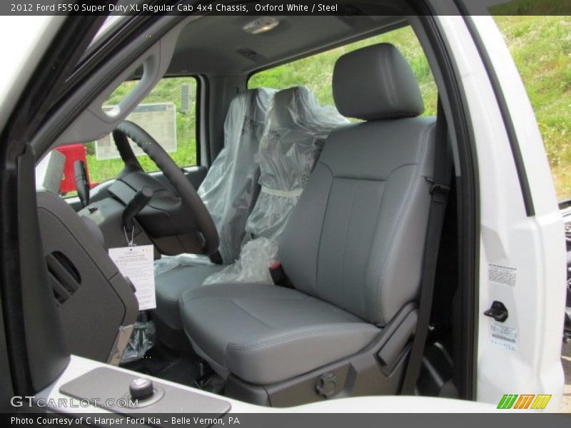 Oxford White / Steel 2012 Ford F550 Super Duty XL Regular Cab 4x4 Chassis