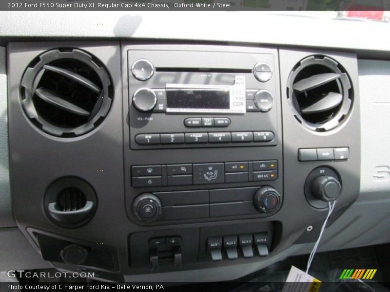 Oxford White / Steel 2012 Ford F550 Super Duty XL Regular Cab 4x4 Chassis