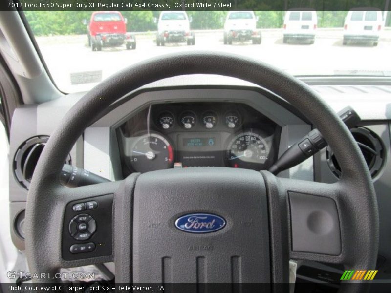 Oxford White / Steel 2012 Ford F550 Super Duty XL Regular Cab 4x4 Chassis