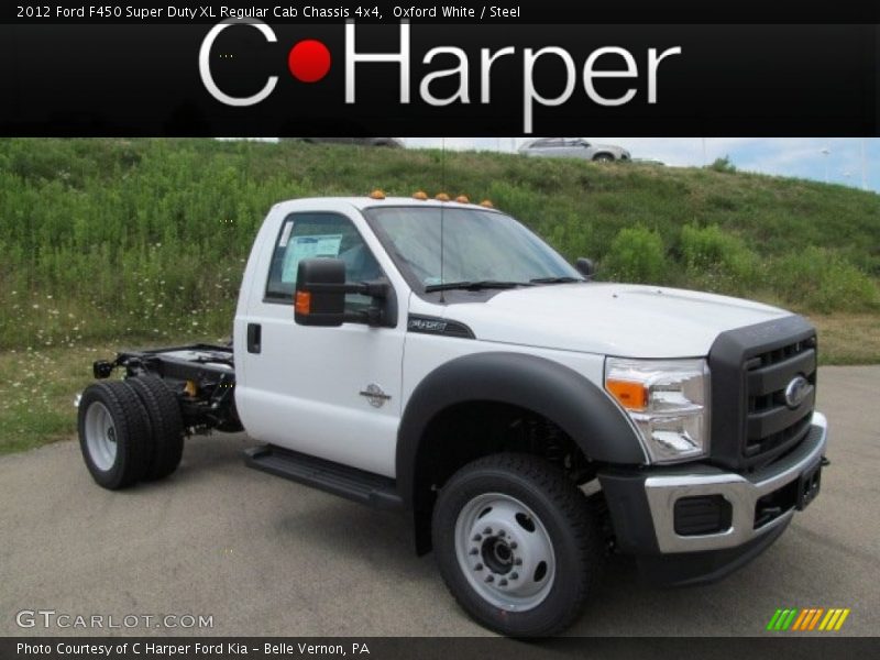 Oxford White / Steel 2012 Ford F450 Super Duty XL Regular Cab Chassis 4x4