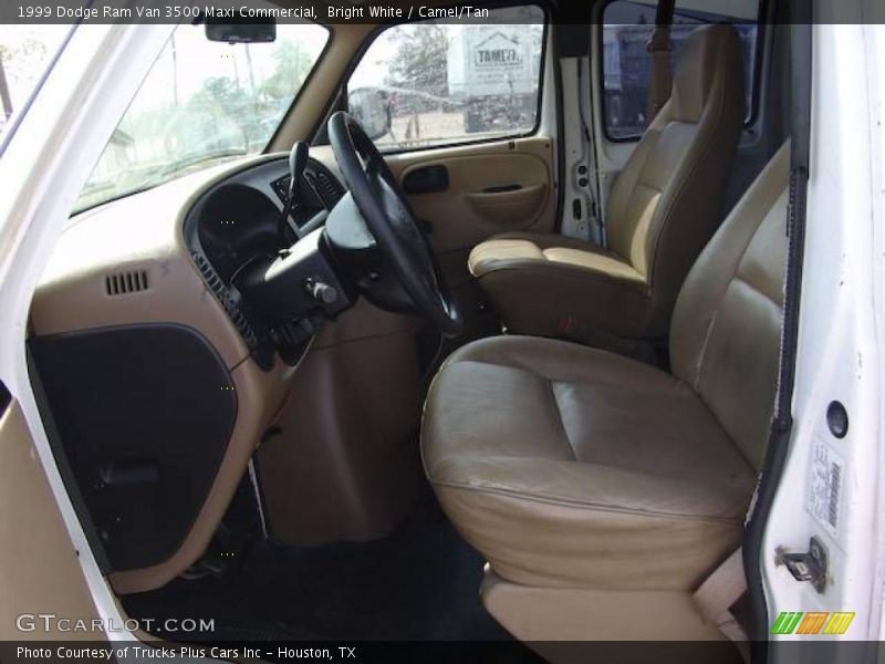 Bright White / Camel/Tan 1999 Dodge Ram Van 3500 Maxi Commercial