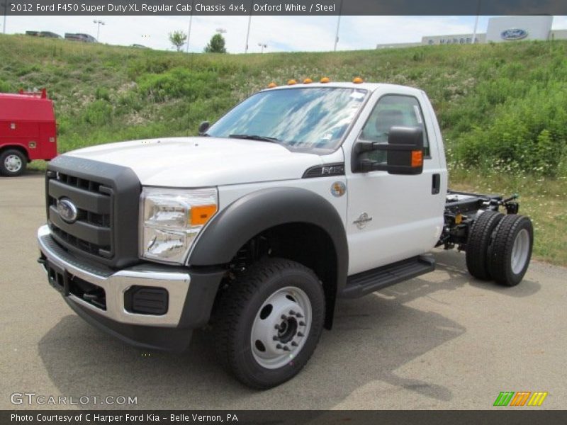 Front 3/4 View of 2012 F450 Super Duty XL Regular Cab Chassis 4x4