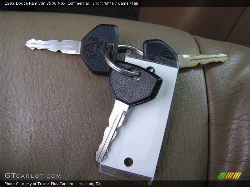 Bright White / Camel/Tan 1999 Dodge Ram Van 3500 Maxi Commercial