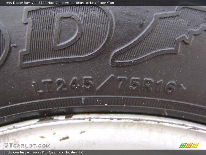 Bright White / Camel/Tan 1999 Dodge Ram Van 3500 Maxi Commercial