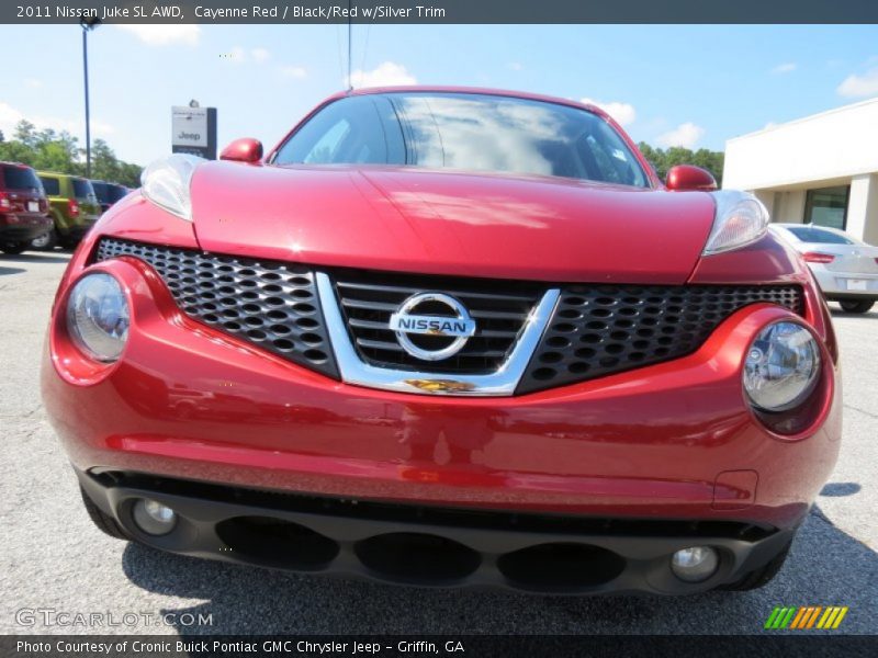 Cayenne Red / Black/Red w/Silver Trim 2011 Nissan Juke SL AWD