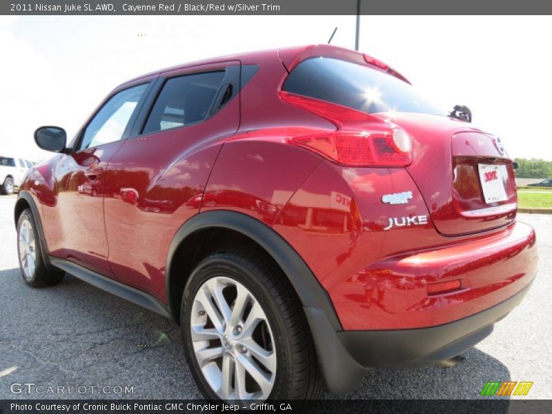 Cayenne Red / Black/Red w/Silver Trim 2011 Nissan Juke SL AWD