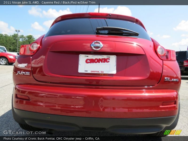 Cayenne Red / Black/Red w/Silver Trim 2011 Nissan Juke SL AWD