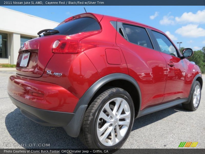 Cayenne Red / Black/Red w/Silver Trim 2011 Nissan Juke SL AWD
