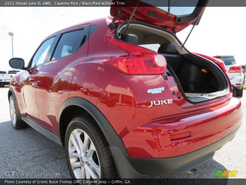 Cayenne Red / Black/Red w/Silver Trim 2011 Nissan Juke SL AWD