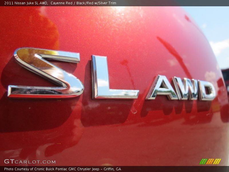 Cayenne Red / Black/Red w/Silver Trim 2011 Nissan Juke SL AWD
