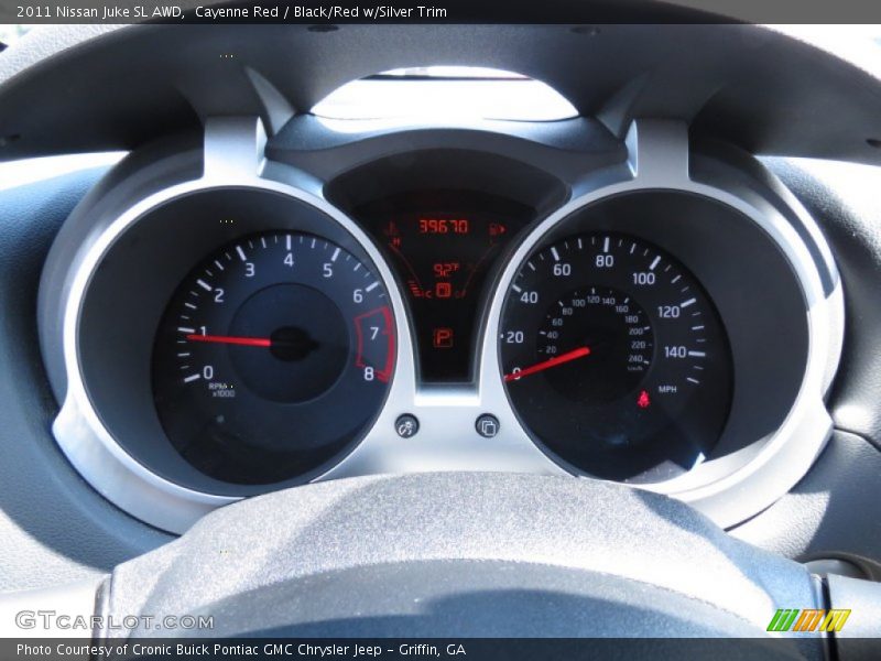 Cayenne Red / Black/Red w/Silver Trim 2011 Nissan Juke SL AWD