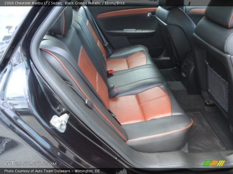 Black Granite Metallic / Ebony/Brick 2009 Chevrolet Malibu LTZ Sedan