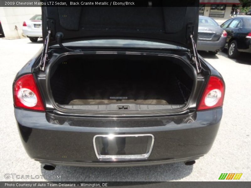 Black Granite Metallic / Ebony/Brick 2009 Chevrolet Malibu LTZ Sedan