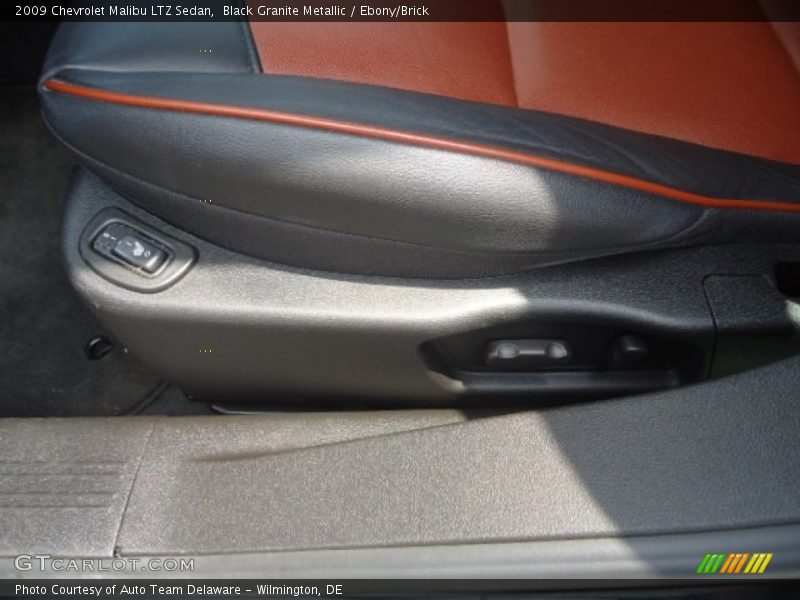 Black Granite Metallic / Ebony/Brick 2009 Chevrolet Malibu LTZ Sedan