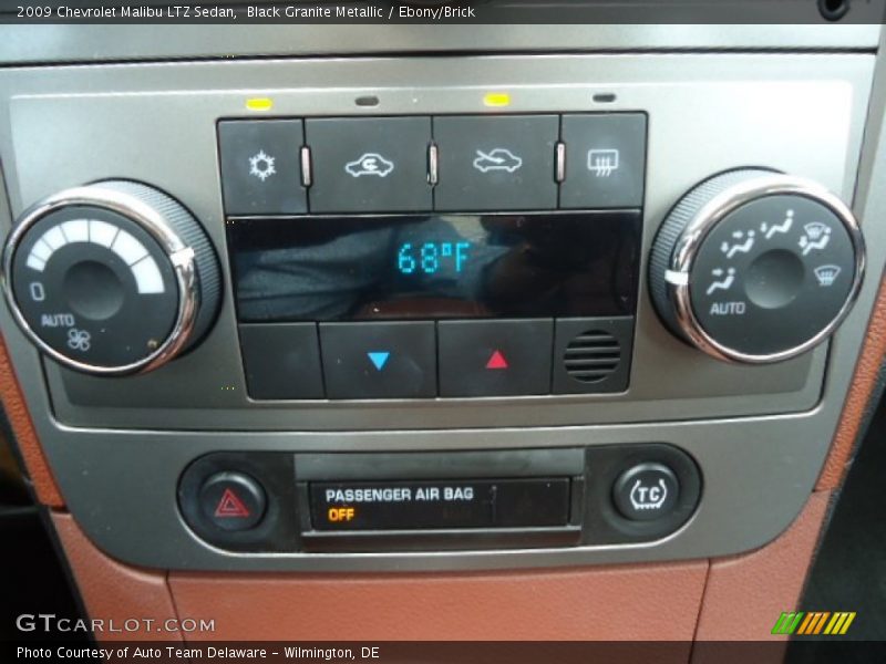 Black Granite Metallic / Ebony/Brick 2009 Chevrolet Malibu LTZ Sedan