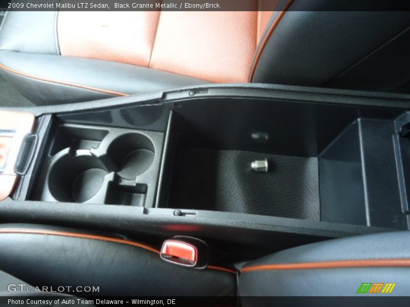 Black Granite Metallic / Ebony/Brick 2009 Chevrolet Malibu LTZ Sedan