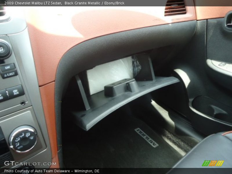 Black Granite Metallic / Ebony/Brick 2009 Chevrolet Malibu LTZ Sedan