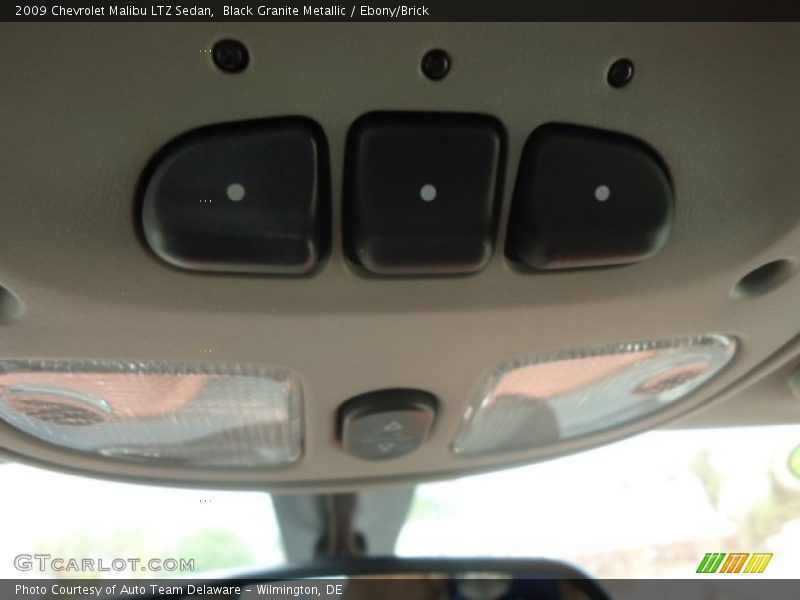Black Granite Metallic / Ebony/Brick 2009 Chevrolet Malibu LTZ Sedan