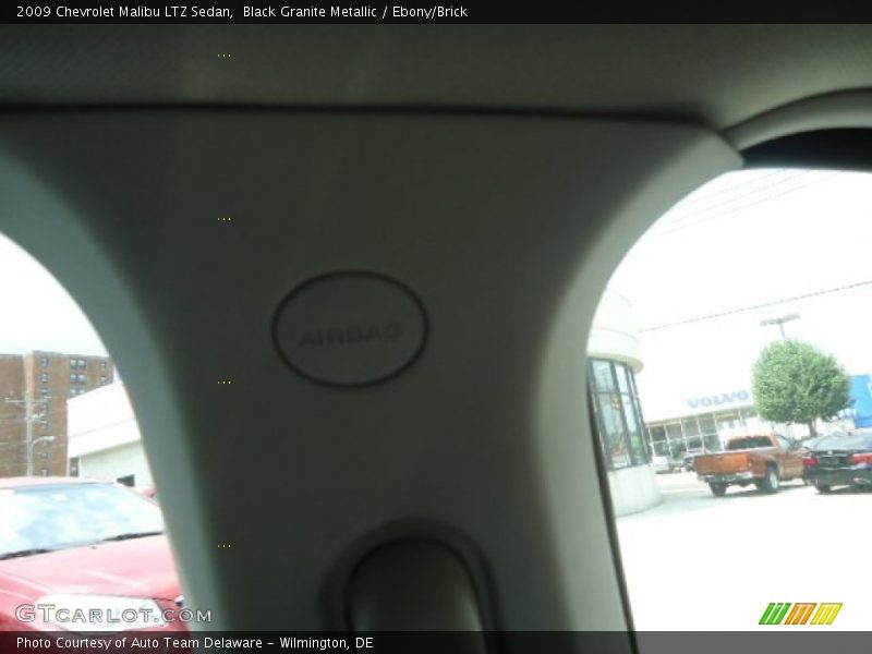 Black Granite Metallic / Ebony/Brick 2009 Chevrolet Malibu LTZ Sedan