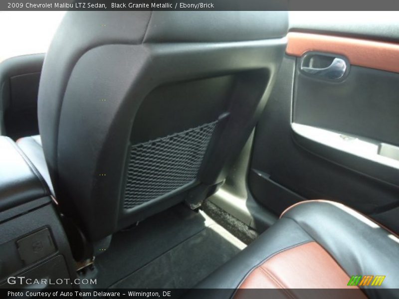 Black Granite Metallic / Ebony/Brick 2009 Chevrolet Malibu LTZ Sedan
