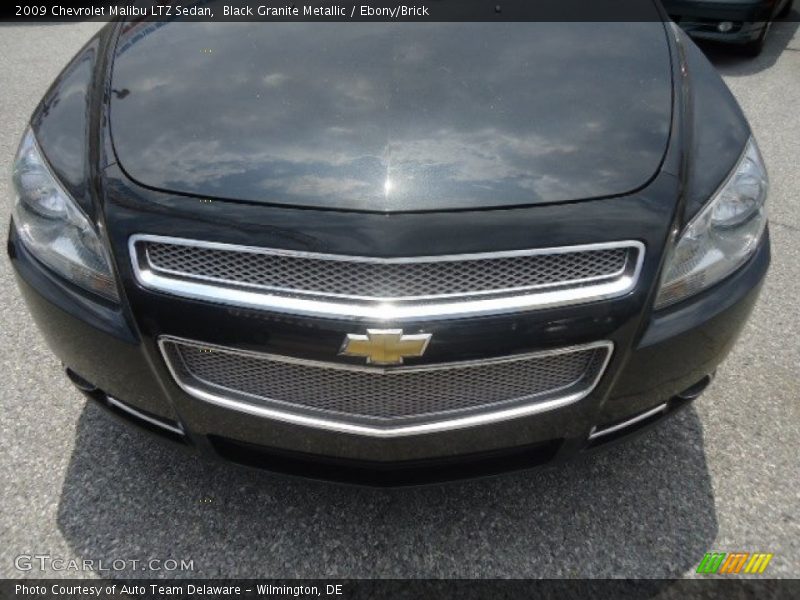 Black Granite Metallic / Ebony/Brick 2009 Chevrolet Malibu LTZ Sedan