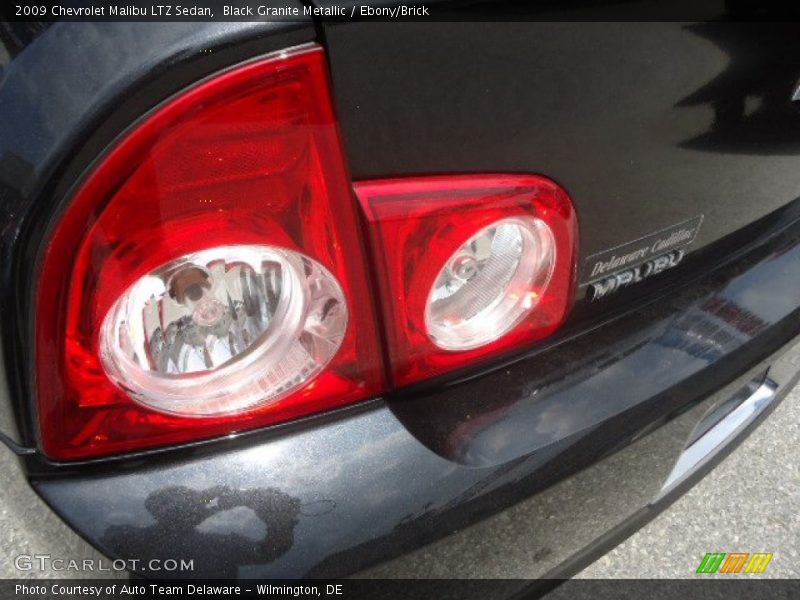 Black Granite Metallic / Ebony/Brick 2009 Chevrolet Malibu LTZ Sedan