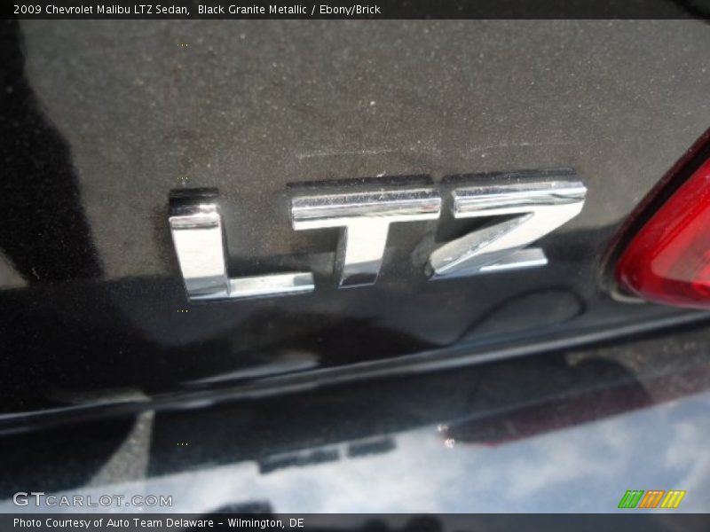 Black Granite Metallic / Ebony/Brick 2009 Chevrolet Malibu LTZ Sedan