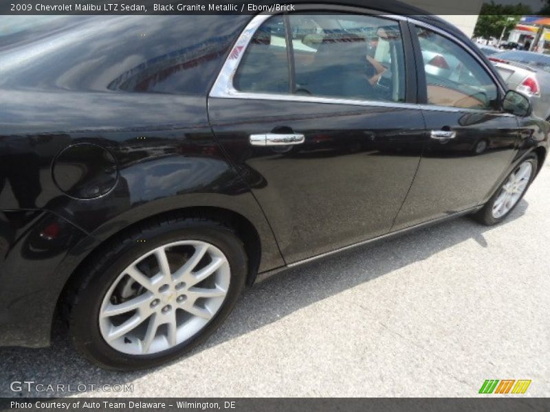 Black Granite Metallic / Ebony/Brick 2009 Chevrolet Malibu LTZ Sedan