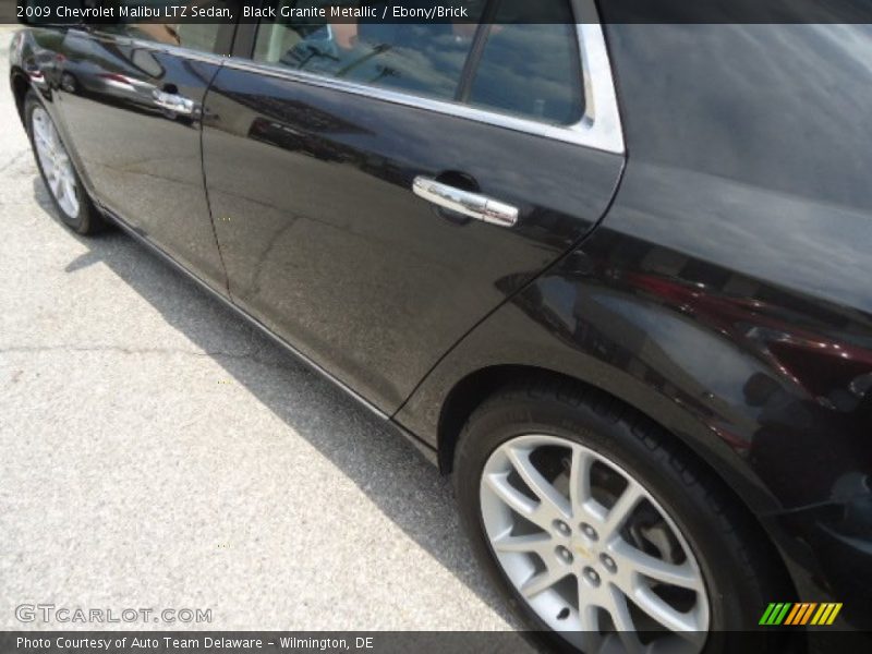 Black Granite Metallic / Ebony/Brick 2009 Chevrolet Malibu LTZ Sedan