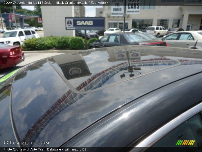 Black Granite Metallic / Ebony/Brick 2009 Chevrolet Malibu LTZ Sedan
