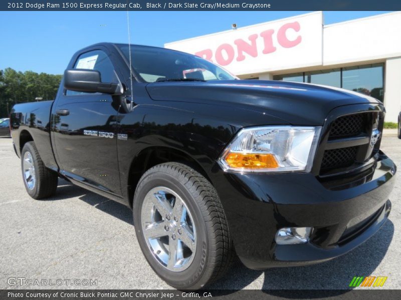 Black / Dark Slate Gray/Medium Graystone 2012 Dodge Ram 1500 Express Regular Cab