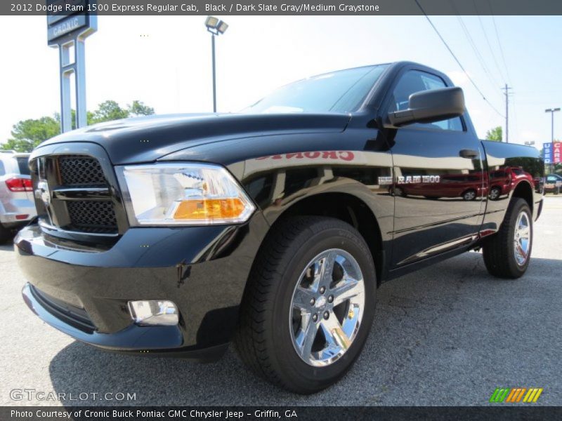 Black / Dark Slate Gray/Medium Graystone 2012 Dodge Ram 1500 Express Regular Cab