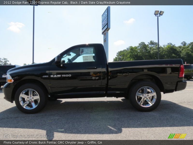 Black / Dark Slate Gray/Medium Graystone 2012 Dodge Ram 1500 Express Regular Cab