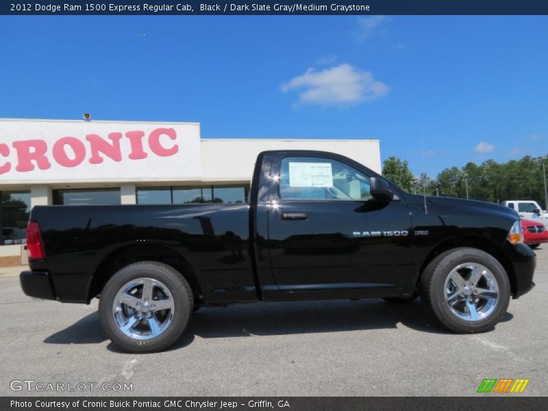 Black / Dark Slate Gray/Medium Graystone 2012 Dodge Ram 1500 Express Regular Cab