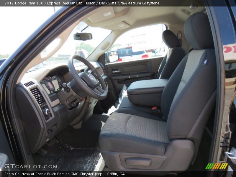 Black / Dark Slate Gray/Medium Graystone 2012 Dodge Ram 1500 Express Regular Cab