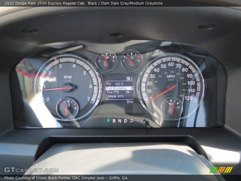 Black / Dark Slate Gray/Medium Graystone 2012 Dodge Ram 1500 Express Regular Cab