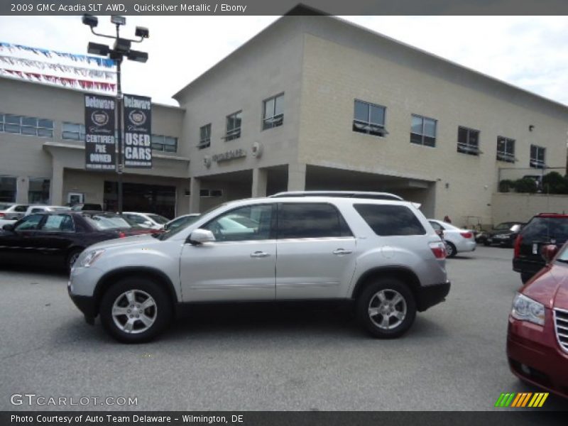 Quicksilver Metallic / Ebony 2009 GMC Acadia SLT AWD