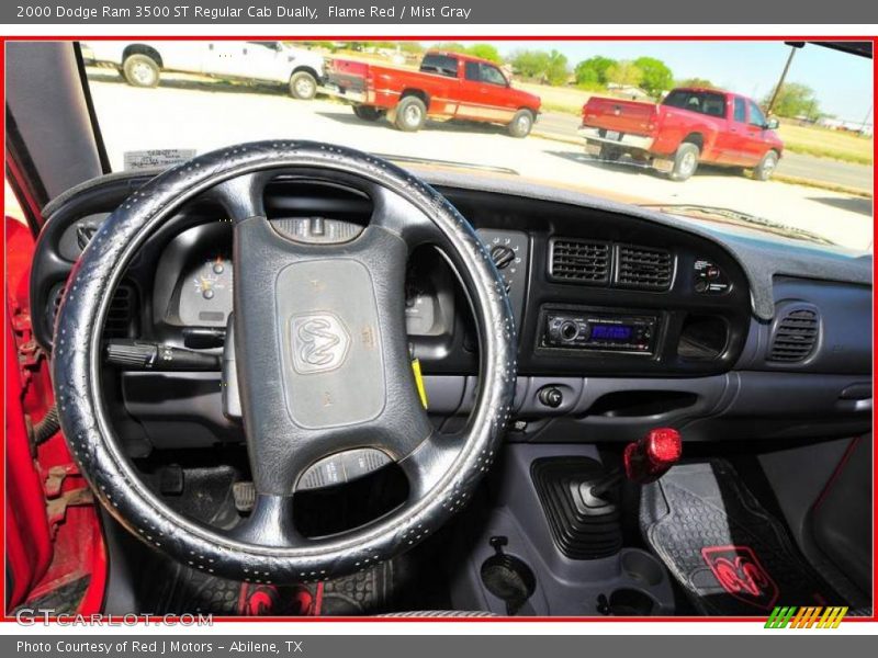 Flame Red / Mist Gray 2000 Dodge Ram 3500 ST Regular Cab Dually