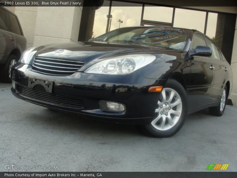 Blue Onyx Pearl / Ivory 2003 Lexus ES 300