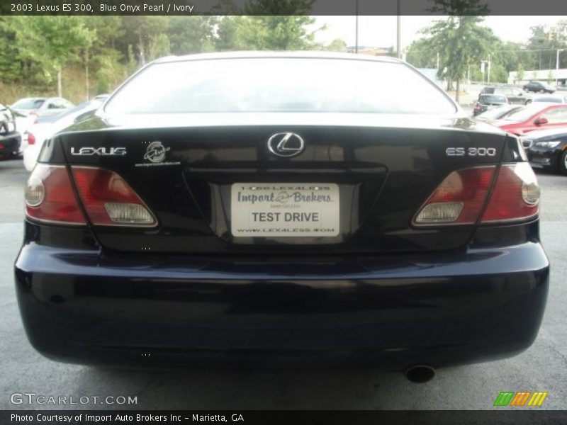 Blue Onyx Pearl / Ivory 2003 Lexus ES 300