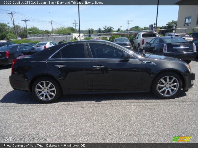 Black Diamond Tricoat / Ebony/Ebony 2012 Cadillac CTS 3.0 Sedan