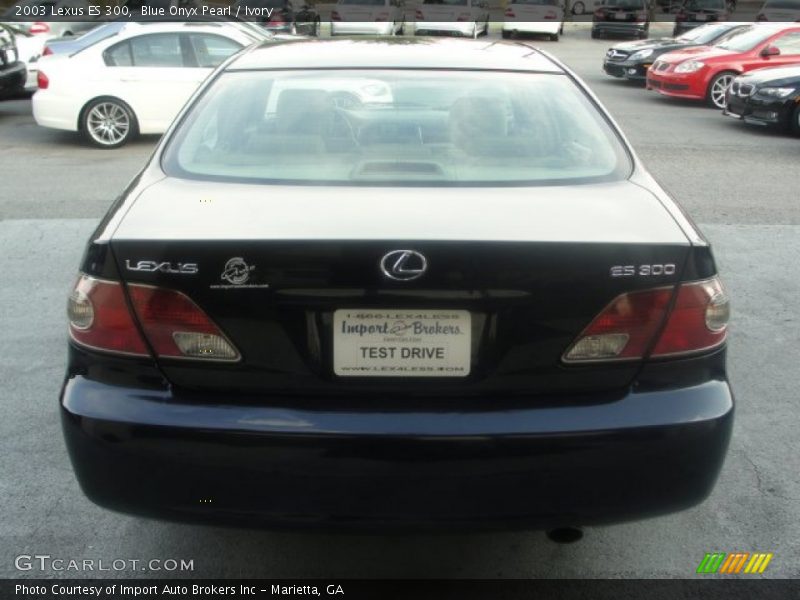 Blue Onyx Pearl / Ivory 2003 Lexus ES 300