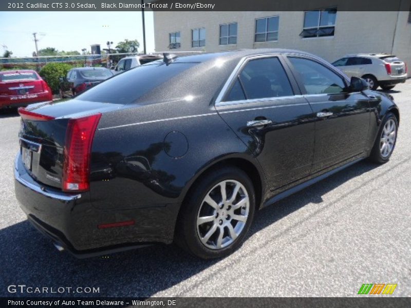 Black Diamond Tricoat / Ebony/Ebony 2012 Cadillac CTS 3.0 Sedan