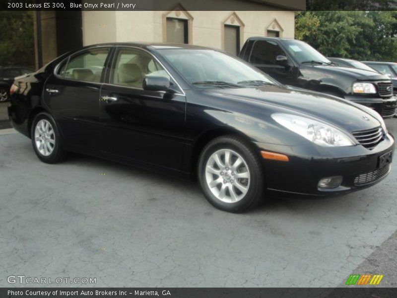 Blue Onyx Pearl / Ivory 2003 Lexus ES 300