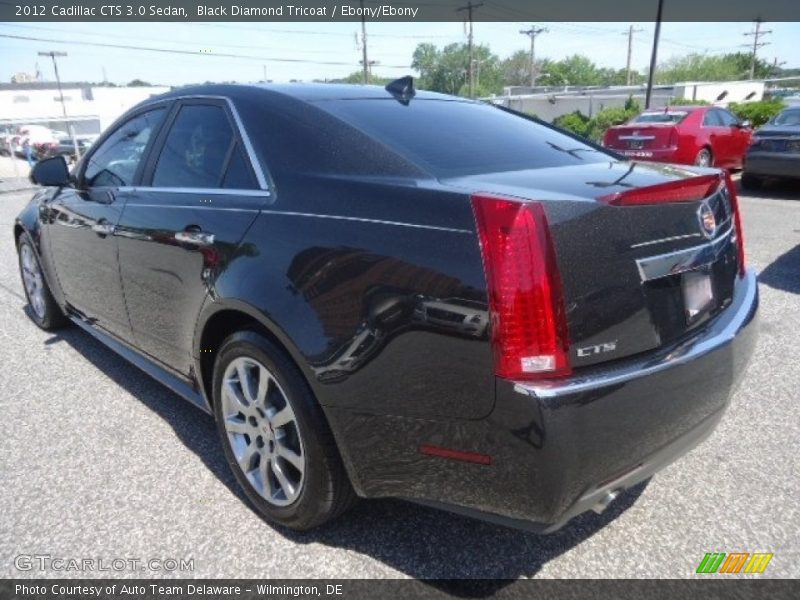 Black Diamond Tricoat / Ebony/Ebony 2012 Cadillac CTS 3.0 Sedan