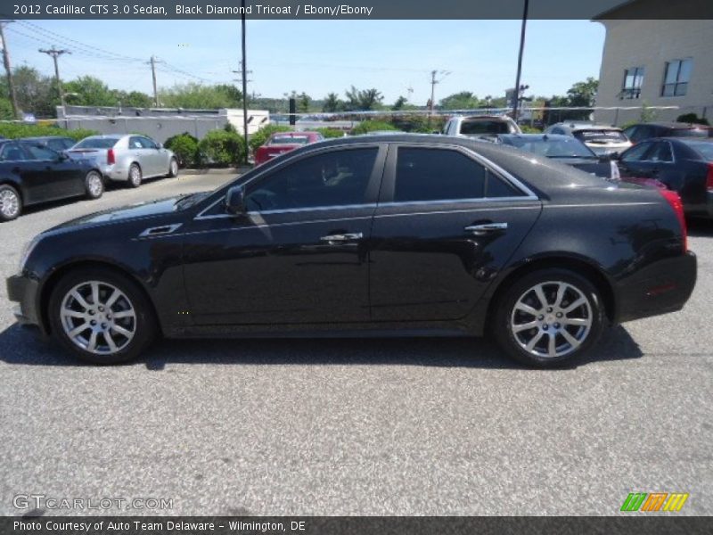 Black Diamond Tricoat / Ebony/Ebony 2012 Cadillac CTS 3.0 Sedan